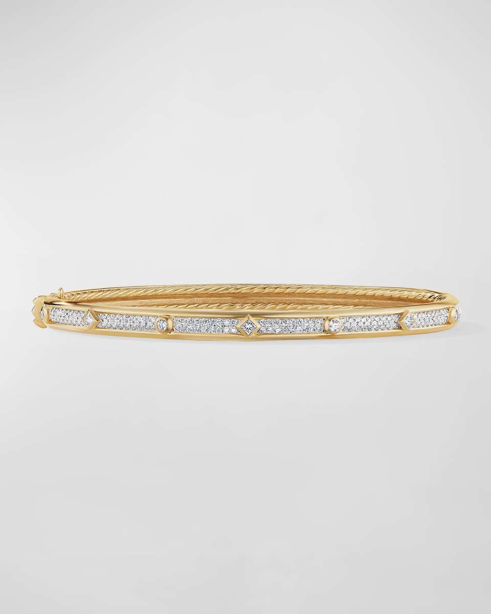 Modern Renaissance Bracelet with Diamonds in 18K Gold, 4.5